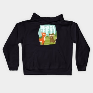 Hello My Friend - Vegan Team Kids Hoodie